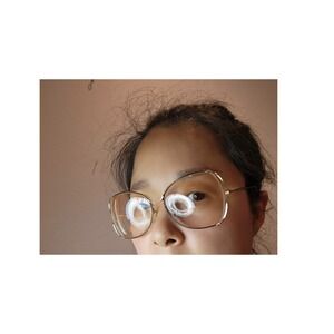 Vintage Tura‎ MOD 423 BBN Gold Oval Eyeglasses Frame Made in Japan
80s oversized